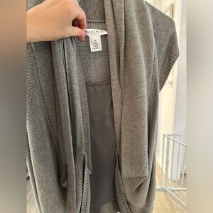 White House Black Market Sweater Small Gray